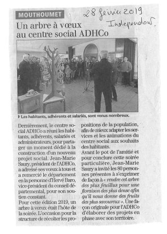 article voeux de lAdhco 2019