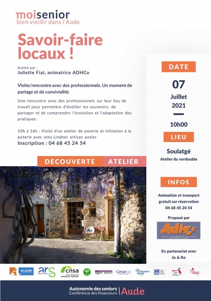 atelier séniors Poterie